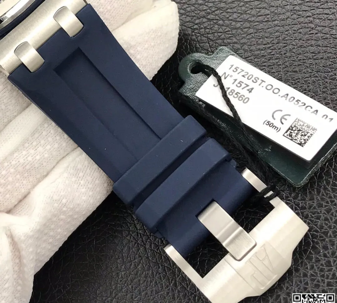 Audemars Piguet Royal Oak Offshore 15720ST.OO.A027CA.01 BF Factory 1:1 Best Edition Replica Watch Blue Strap